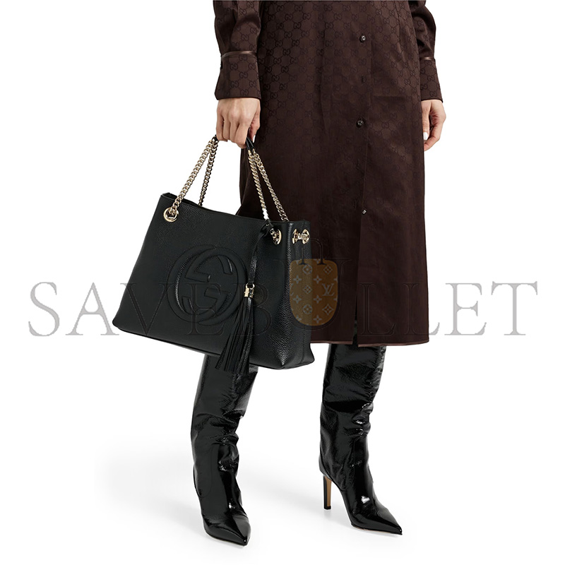 Gvc*1 soho pebbled-leather tote 308982 (38*27*14cm)